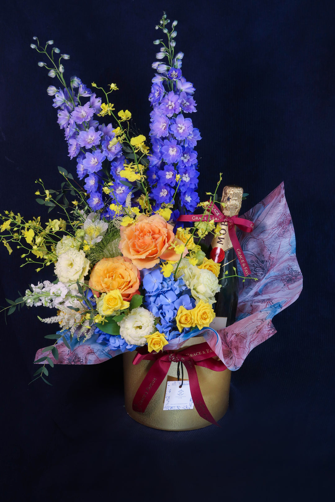 慶賀祝頌香檳花盒