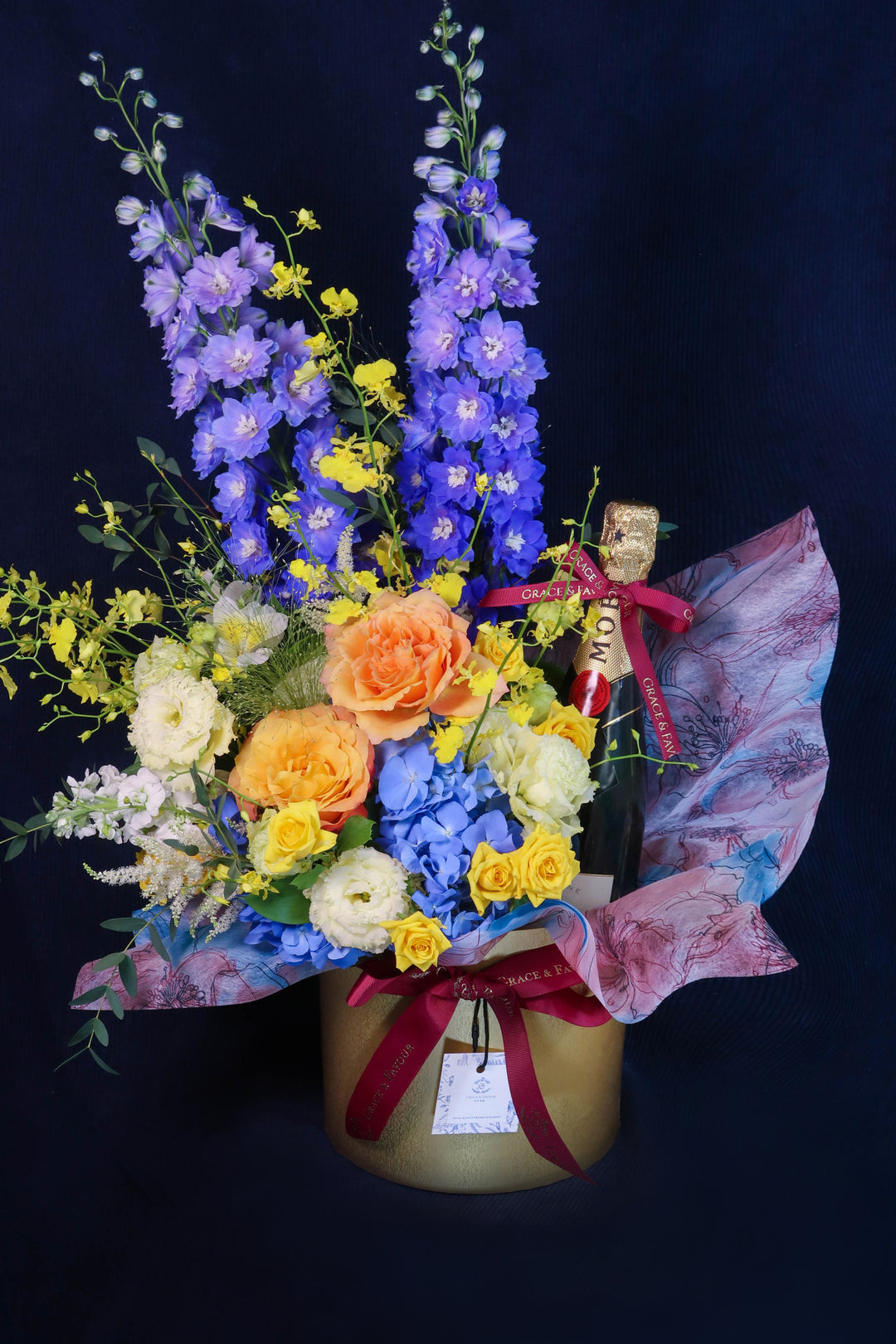 慶賀祝頌香檳花盒