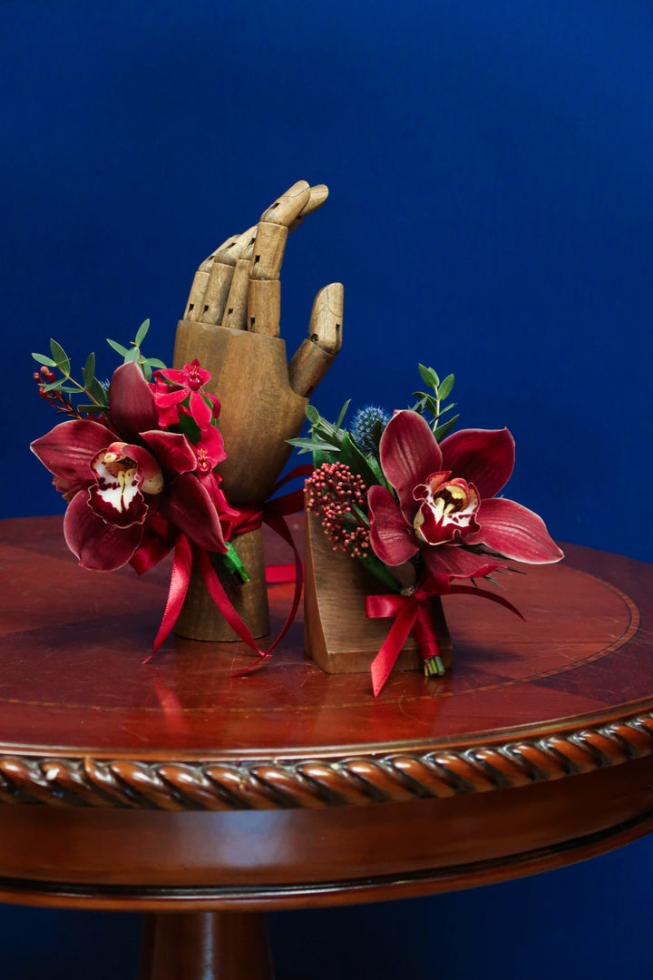 Bridal Bouquet - Hand-Tied - Red