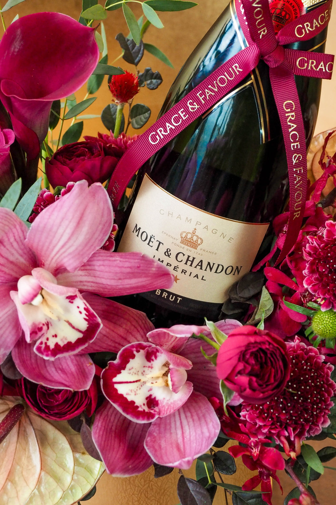 錦上添花香檳花盒