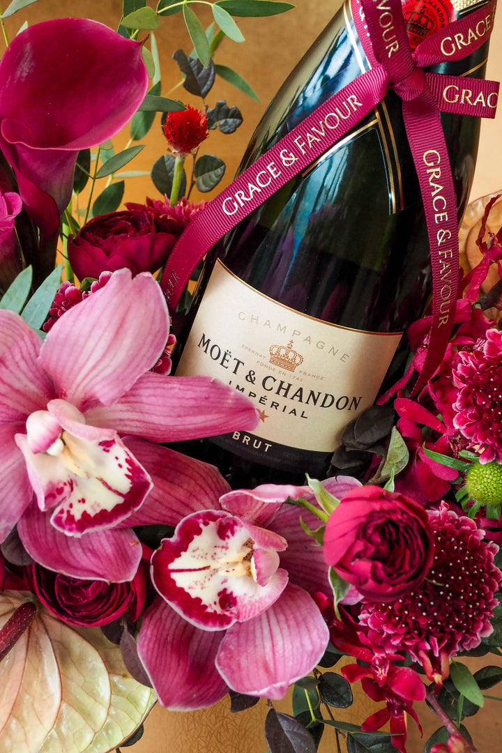 錦上添花香檳花盒