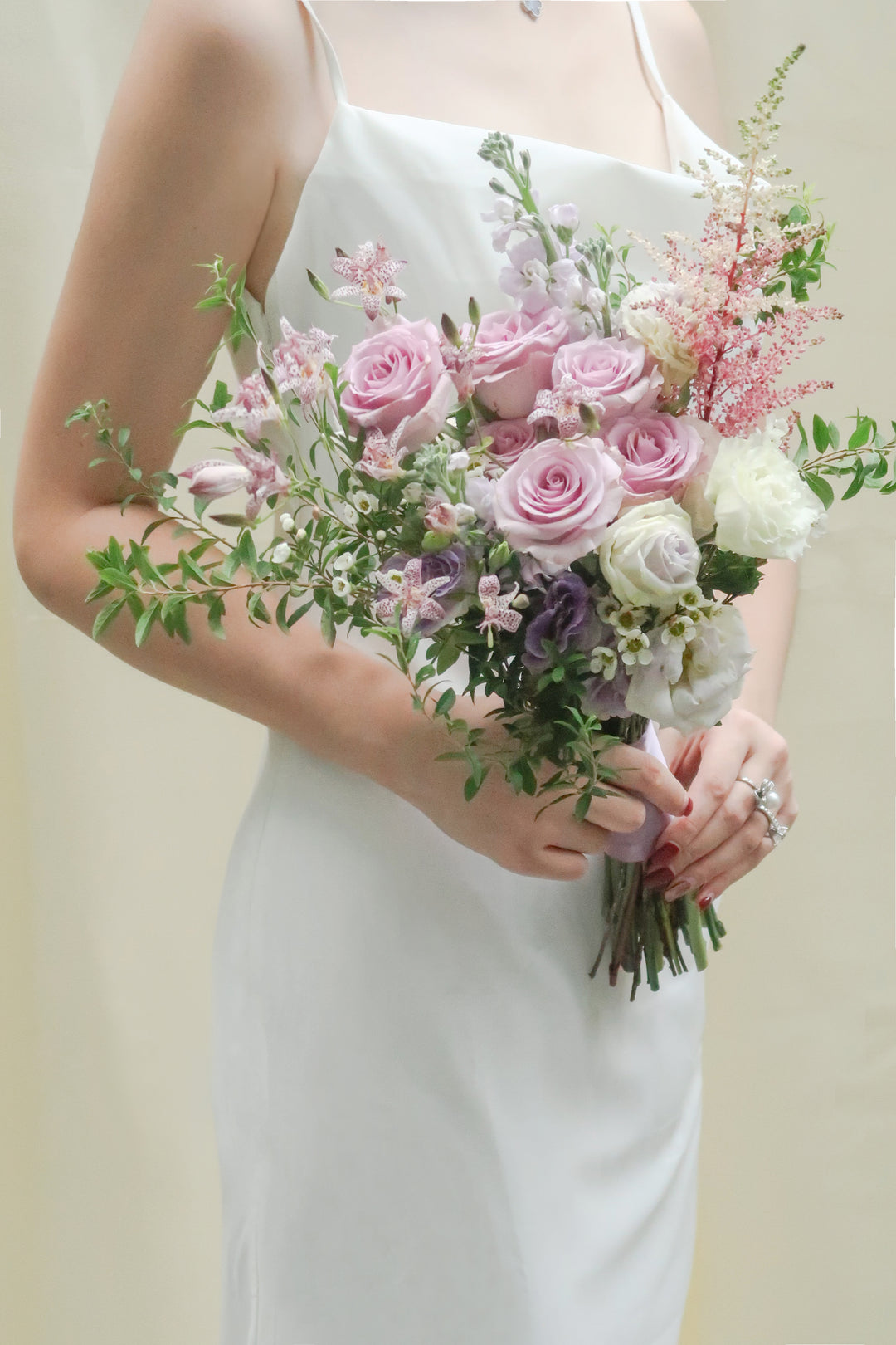 Bridal Bouquet - Hand-tied - Lilac