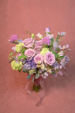 將圖片載入圖庫檢視器 新娘手捧花 - 自然風紫色系
