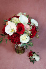 Load image into Gallery viewer, Bridal Bouquet - Hand-Tied - Red
