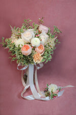 Load image into Gallery viewer, Bridal Bouquet - Hand-Tied - Champagne
