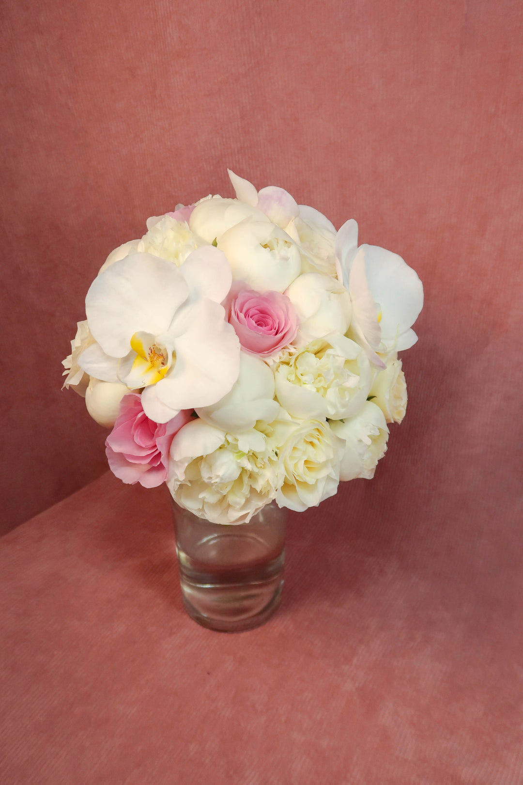 Bridal Bouquet - Classic Round - Peonies, Roses, Orchids