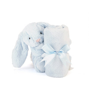 Jellycat®害羞賓尼兔安撫巾 - 藍色